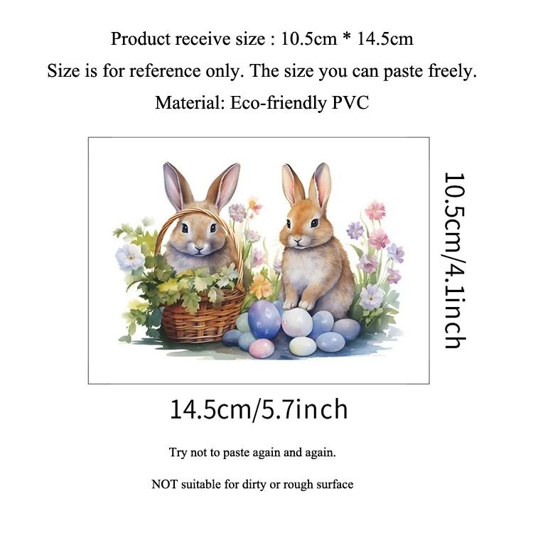 Cartoon Rabbit Panda Cat Switch Sticker For Kids Room Decoration Home Mural Cute Animals Bedroom Decor Self-adhesive Wall Decals