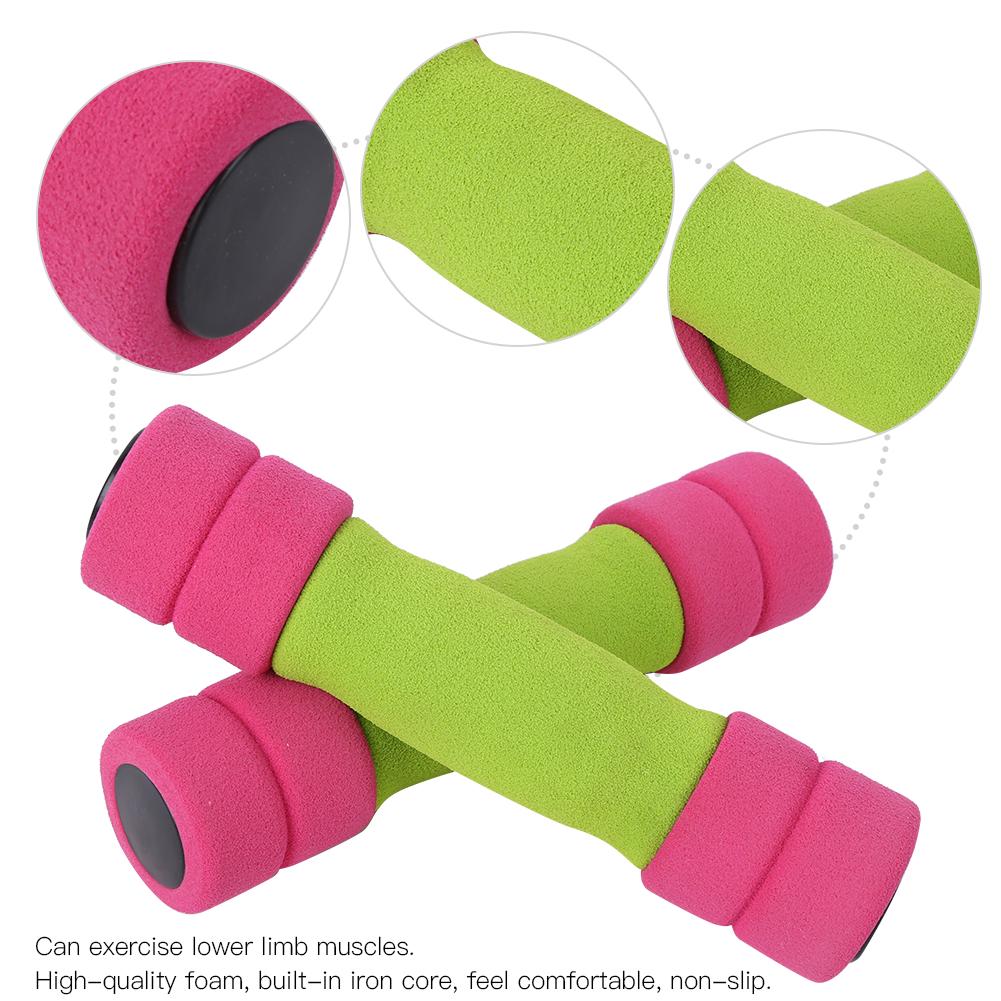 6 Pfund Tragbare Hanteln für Frauen Schaumstoff Gusseisen Gewichtheben Training für Heimfitness Fitnessstudio Übung