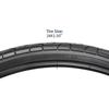 YunSCM Two 24x1.50 Tires, 24x1.50 40-507 Bicycle Tires, for 24-inch 1.50 Road Bikes, Y-062-A