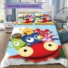 Custom Name Babblarna Pattern Bedding Uilt Set Uilt Cover Pillowcase Home Decoration Birthday Gift (1*duvet Cover+2*pillowcase Without Core)