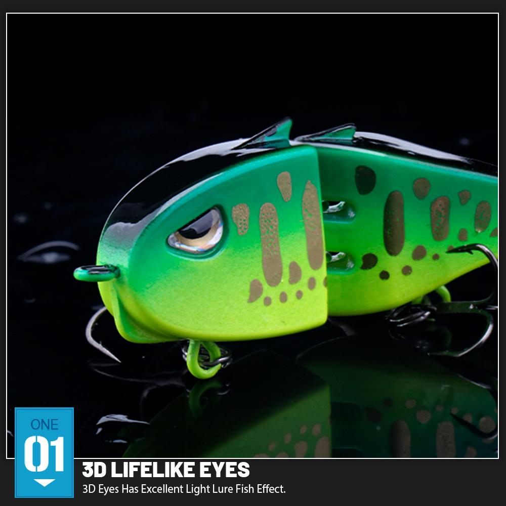 60mm Jointed Swimbait Crankbait Fishing Lure Lifelike Multi-Section Hard Bait for Pike Bass Perch Wobbler Fishing Tackle