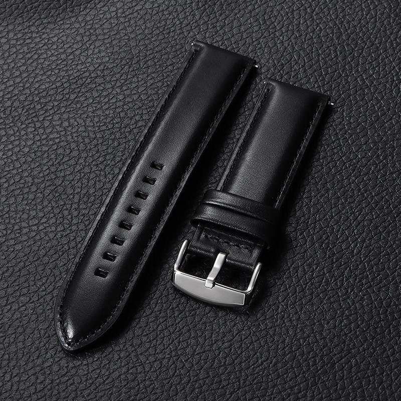 18mm 20mm 22mm 24mm Quick Release Comfortable Calfskin Watchbands Men's and Women's Smart Business Watch Band Watch Accessories