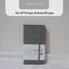 B6 Soft Leather Notebook with Thickened Inner Pages and Binding Strap, Portable Diary