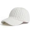 Trendy Knitted Baseball Cap For Men And Women  Autumn/Winter Fashion Peaked Hat, Versatile And Warm