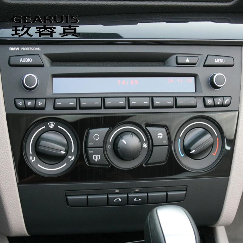 

Углеродное волокно, автомобильная консоль, ручка кондиционера, украшение рамки, авто наклейка, отделка для BMW 1 серии E81, кнопка регулировки громкости купе чёрный