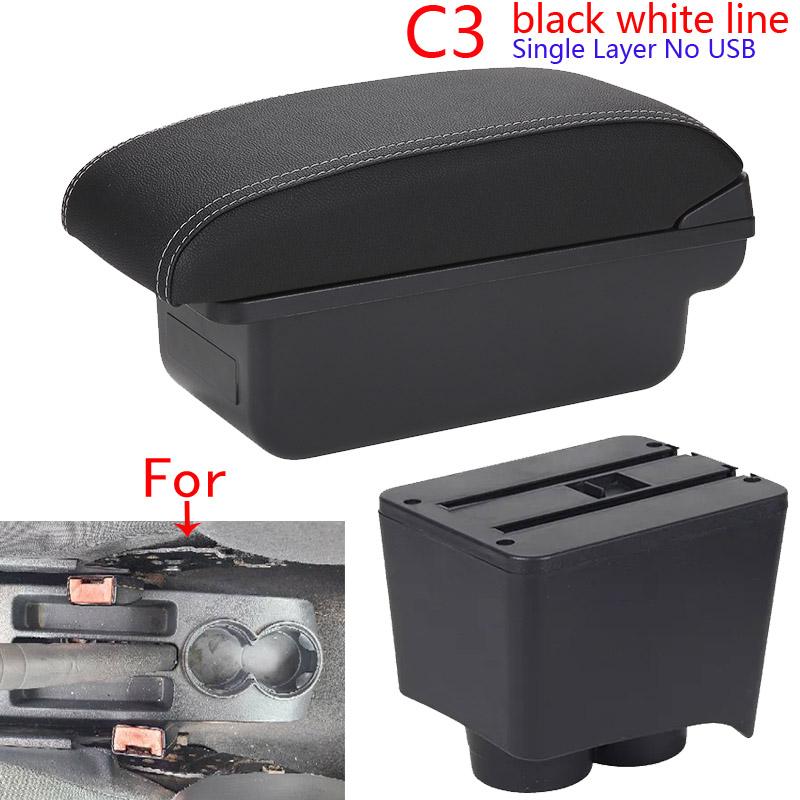 For Volkswagen Polo Armrest Box For VW POLO Mk5 6R Vento Car Armrest 2002-2009 Storage Box Car Accessories Simple Installation