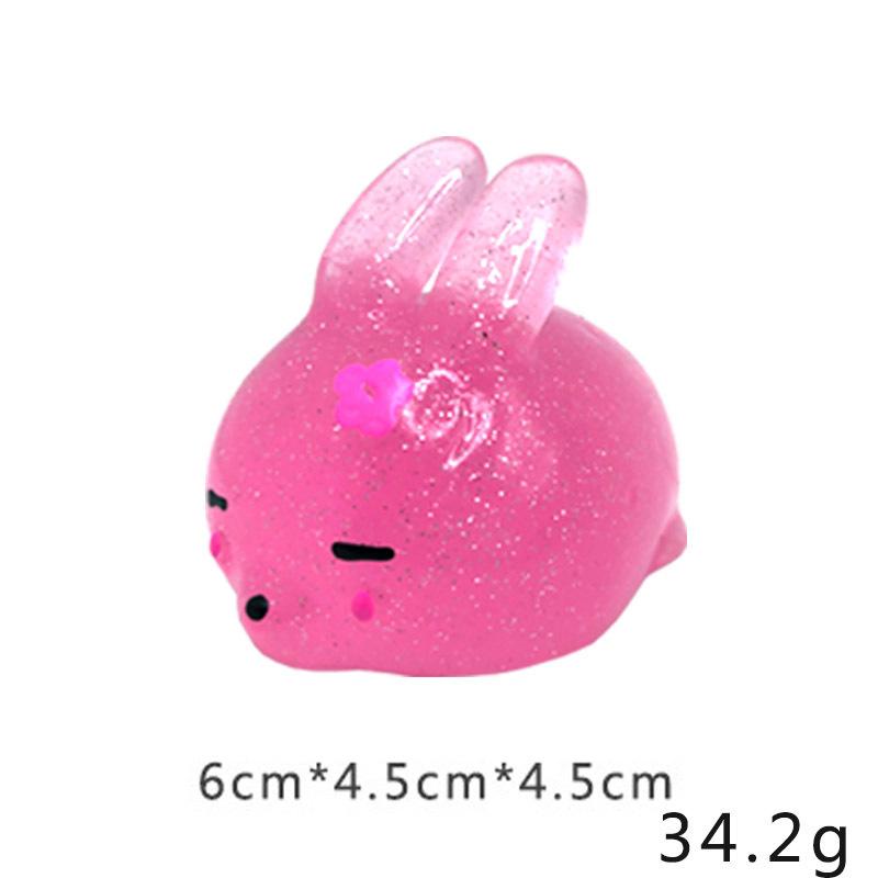 Big Spongy Glitter Mochi Squishy Fidget Sensory Toys Kawaii Animal Stress Ball Powder Fun Soft Antistress Squeeze Children Toys