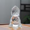 Ancient glazed little monk teapet creative ornament frosted zen glass Tathagata small Buddha statue kung fu tea set tea ceremony