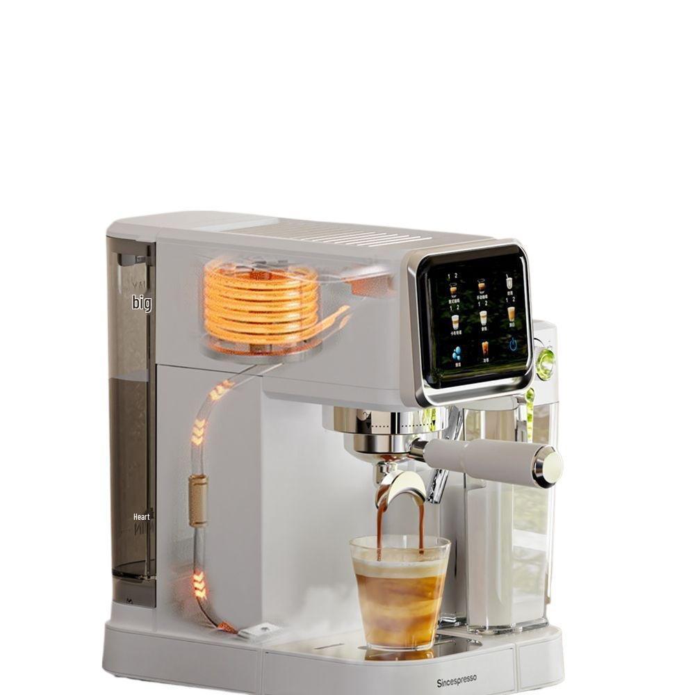 Dual Temperature Smart Coffee Machine with One-Button Operation and Automatic Milk Frother