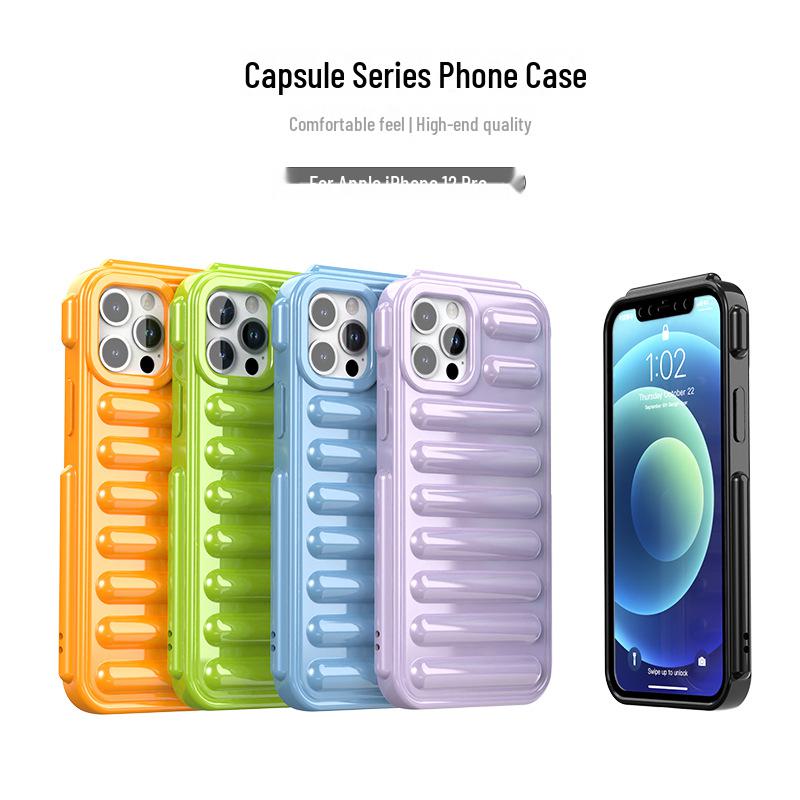 

Transparent Anti-Fall Protective Case for Apple iPhone 12 Pro, Advanced Design, New Release Apple iPhone 15 Pro Max серый
