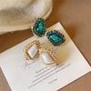 Vintage Style Pearl Earrings for Women, Luxury Shiny Fashion Ear Jewelry