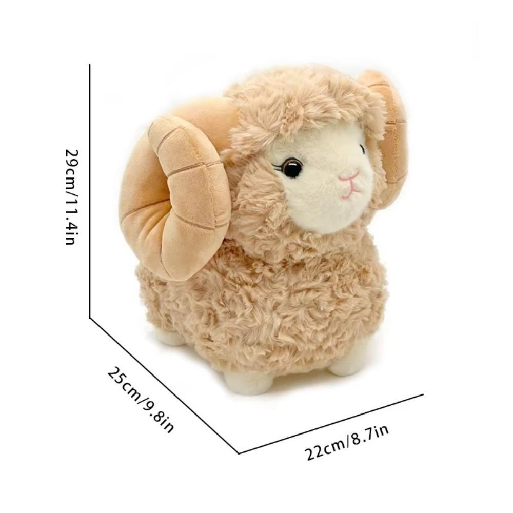 Soft Fluffy Simulation Sheep Plush Toy Warm Cozy Sheep Plush Pillow Room Decor