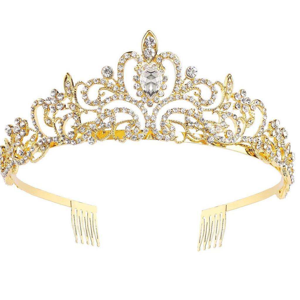 Bridal jewelry tiara princess stage car show accessories alloy inlaid rhinestone large crown phoenix crown crown