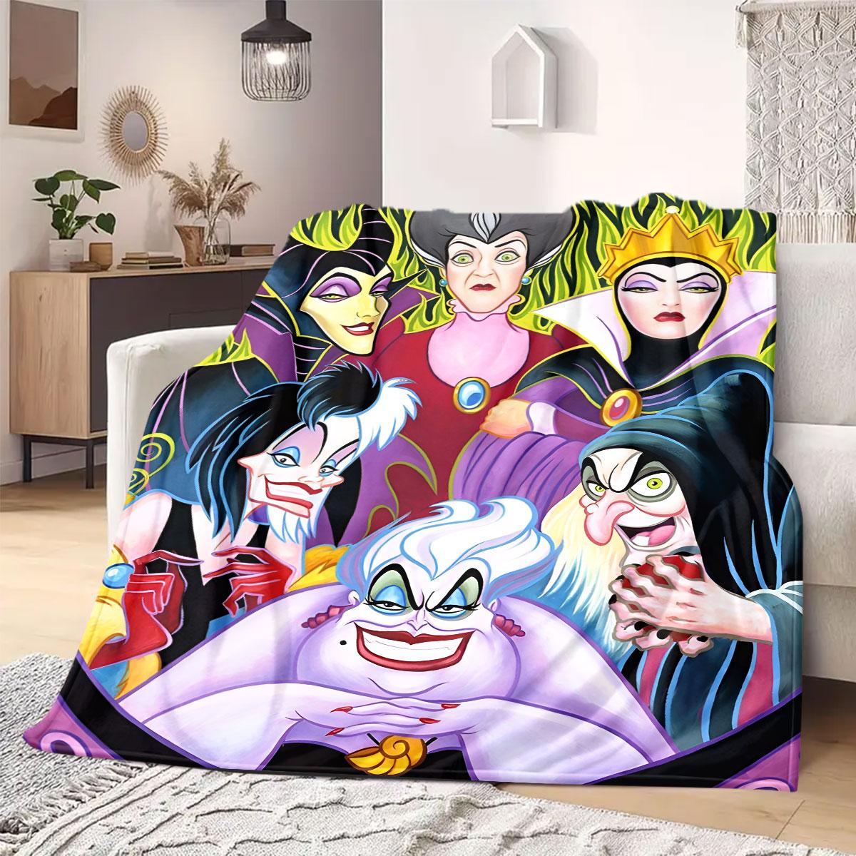 

princess Print Flannel Blanket Cartoon for Sofas Beds Bedrooms Chairs Travel Picnics Home Decor Set 75x90cm