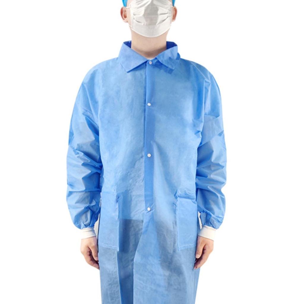 Disposable Non-Woven Protective Lab Coat & Isolation Gown