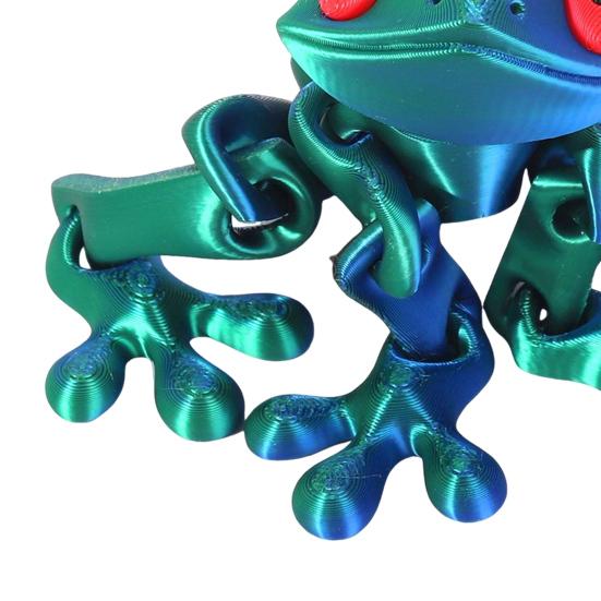 3D-printet magnetisk frosk artikulert frosk med bevegelige ledd fleksibelt dyr stressleketøy for hjemmekontor kjøleskap skrivebordsdekorasjon