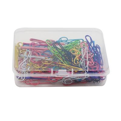 50Pcs Music Note Paper Clip Colorful Paper Clips 40mm Small Metal Paperclips File Clip for Organizing File Paper Photo