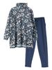 Long Sleeve Plus Loose Cute Peter Print Tunic and Pants Authentic PETER Cotton Absorbent Birthday Party [repose Time] Women's Loungewear, Sizes, Fit,