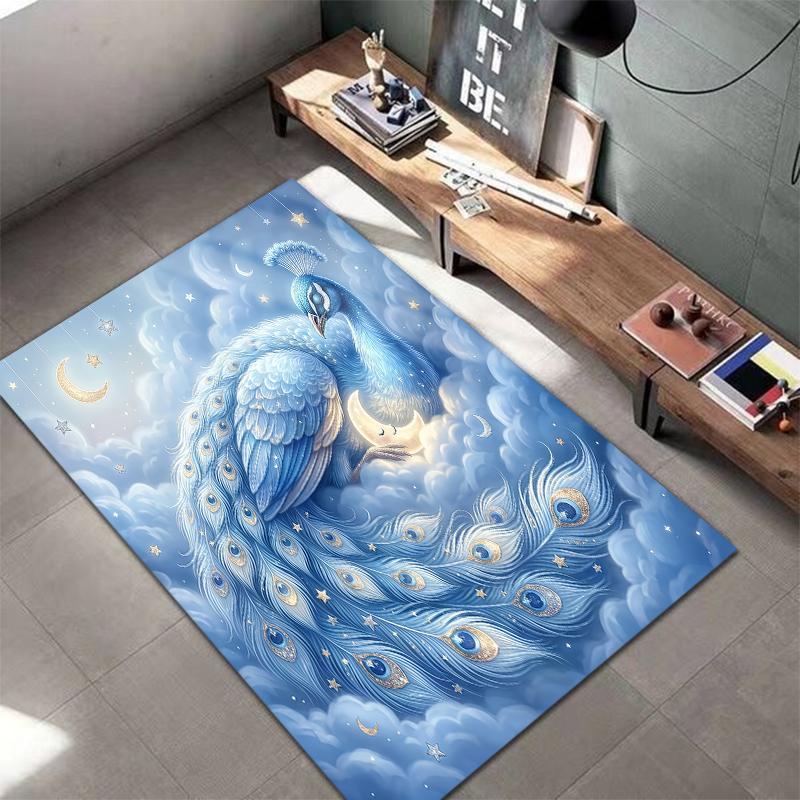 Blue cloud sleep animalPattern Square Carpet,Area Rug,Carpet Rug for Living Room Bedroom Sofa Playroom Decor,Non-slip Floor Mat,Holiday Birthday Gifts