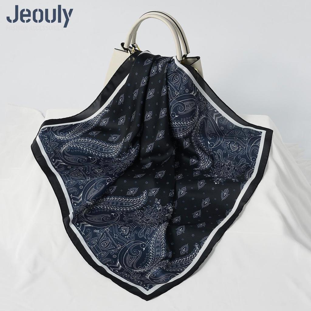 Cross-Border 70cm Silk Cashew Print Scarf - Autumn/Winter Women's Fashion Headscarf