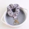 Practical Scrunchie Keyring Bracelet Sturdy Alloy Hair Tie Fashion Accessory for Women's Everyday Use Casual Wear