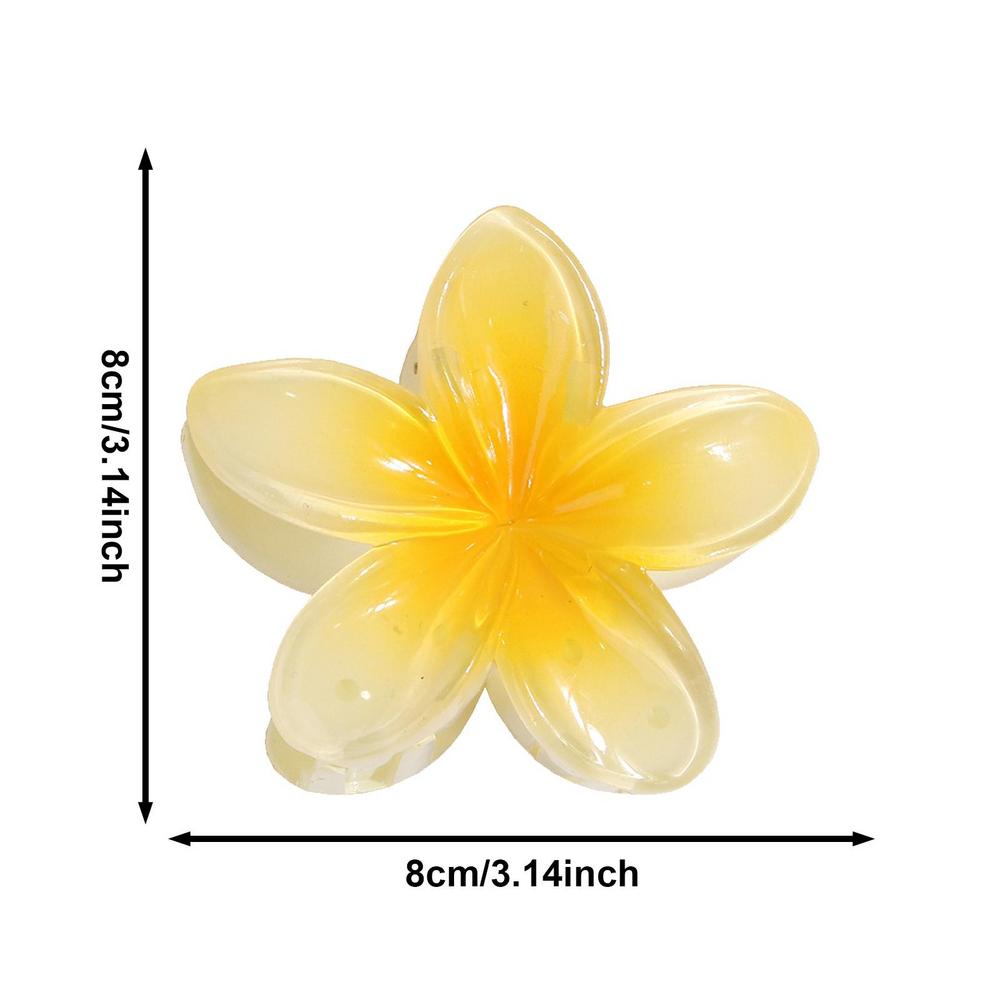 Hawaiian Flower Hair Claw Clips Large Claw for Thick/Thin Hairpins for Women Girls Barrettes Beach Summer Hair Accessories Gifts