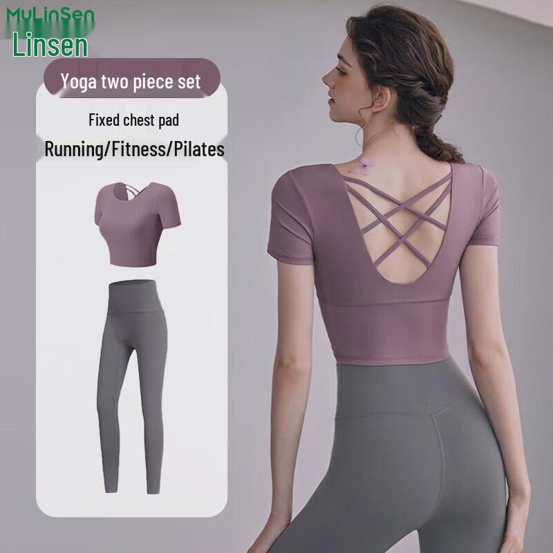 

Women s Pro Short-Sleeve Yoga & Fitness Set 2XL