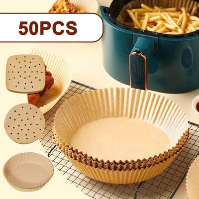 Air Fryer Paper Liner Non-stick Baking Pad Oil-proof And Oil-absorbing Paper For Household Barbecue Plate Food Oven Kitchen Pan