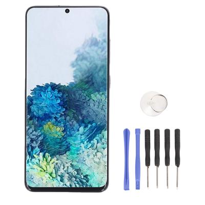 6.2in Sestava obrazovky telefonu Náhrada pro S20 4G Sestava digitalizátoru dotykové obrazovky s rámečkem a opravnými nástroji