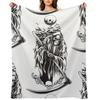 Grim Reaper Night Throw Blanket valentine gift ideas Sofa Soft Beds Softest Blankets