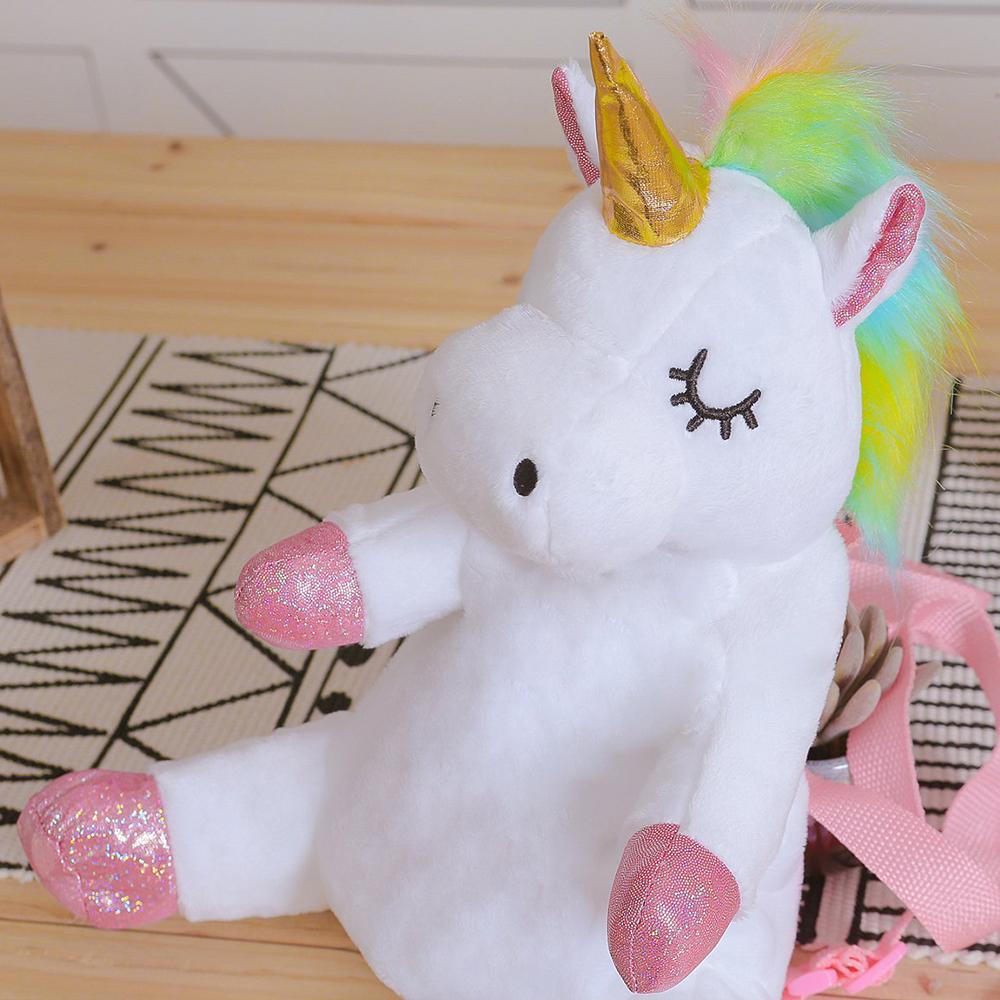 Neuer Eingang Magisches Einhorn Plüsch Rucksack Niedliches Kawaii Kuscheltier Schultasche Für Jungen Mädchen Kind Fantasy Geschenk Feiertag Geburtstag