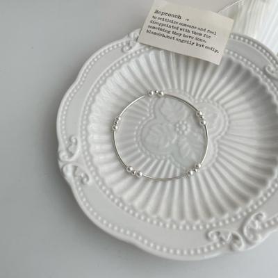 Bracelet Simple en Argent Sterling S925 avec Perle - Hypoallergénique, Élégant, Cadeau de Luxe Léger pour Petites Amies
