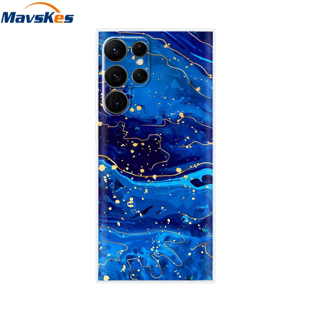 For Samsung Galaxy S22 Case S22 Ultra Transparent TPU Soft Silicon Cover For Samsung S22 Plus GalaxyS22+ Back Cases Phone Bumper
