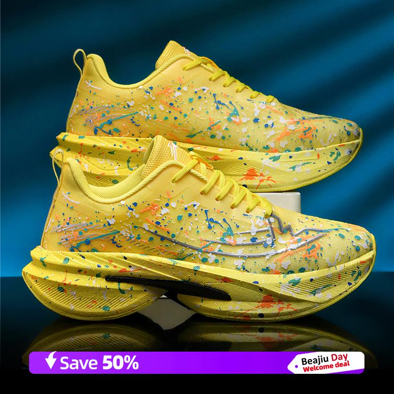 Pánské běžecké boty Karbonová deska Maratonská specialita Sportovní Prodyšné Lehké Dámské Pohodlné Protiskluzové Volnočasové Tenisky