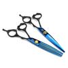 6.0 inch FM-20 half black handle blue water valley model, hair scissors, hair scissors, flat scissors, bangs scissors, tooth scissors