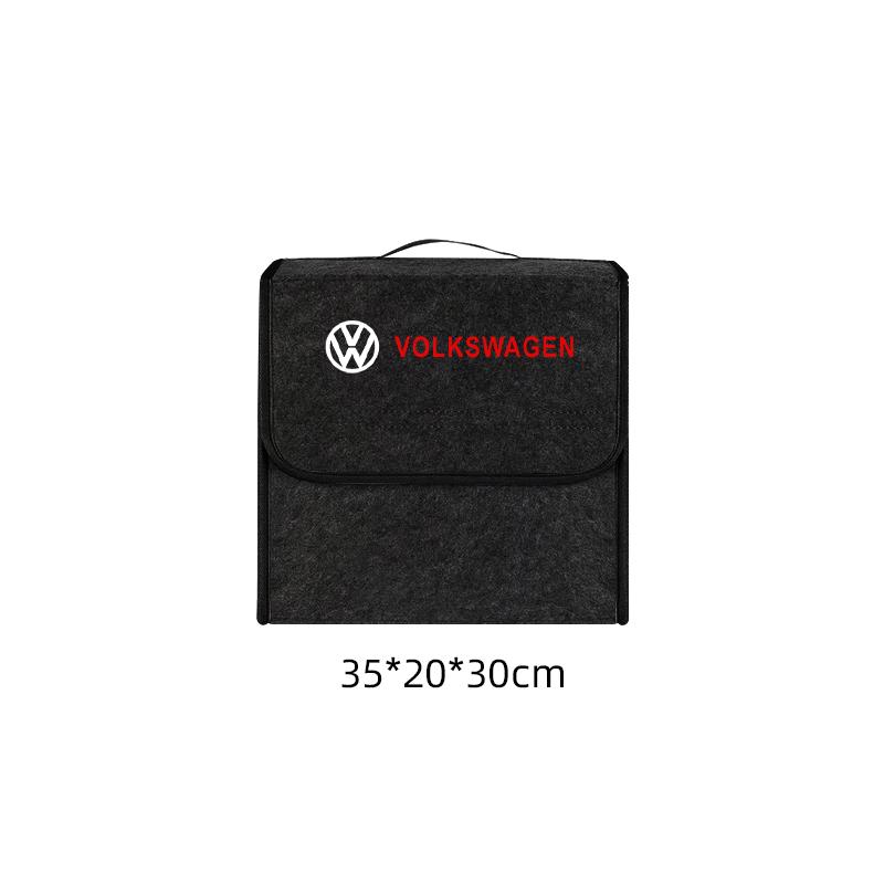 2026 Hot For VW VOLKSWAGEN Car Felt Storage Bag Folding Organizer Box Trunk Tool Case Car Organizer Bag For Volkswagen VW GOLF P