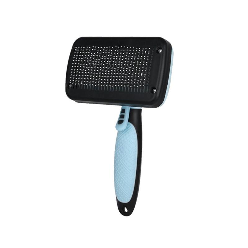 Dog Brushes Cat Combs Self Cleaning Slicker Brush for Shedding Hair Anti-Slip Handle Grooming Brush for Loose Fur