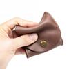 Leather Japanese-style Small Money Bag, Cowhide Coin Bag, Mini Earphone Bag.