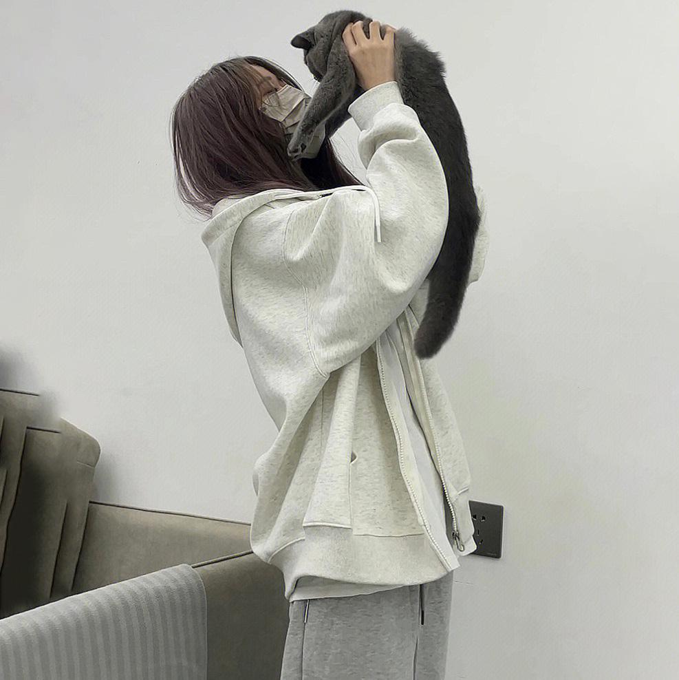 Damen Langarm Kapuzenpullover V-Ausschnitt Lockere Pullover Oberteile Einfarbig Sweatshirts