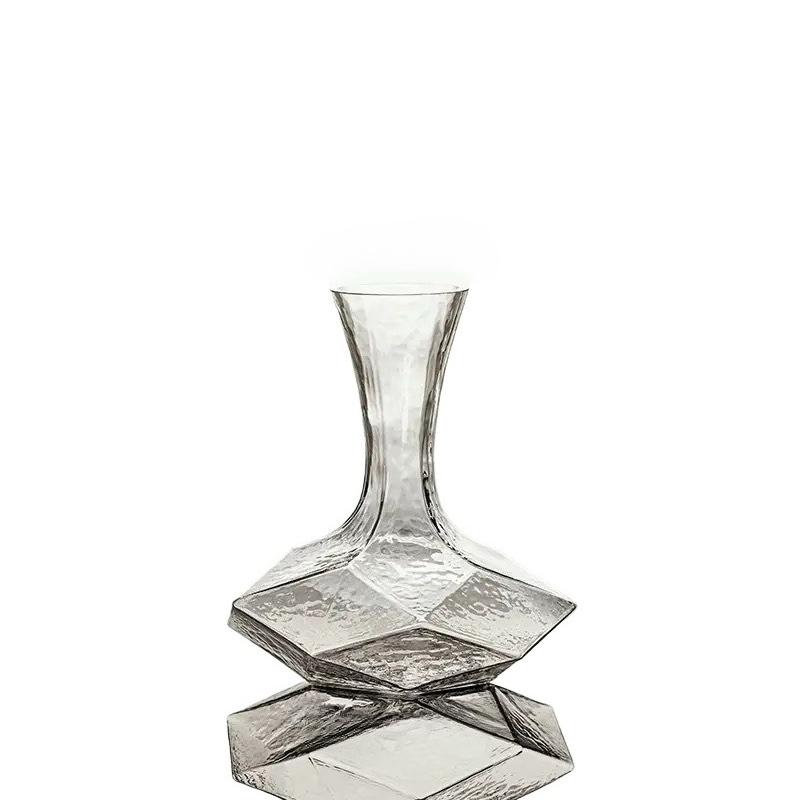 Irregular Wine Decanter Creativity 1000ml Decanter Dispenser Crystal Glass Wine Mirror Jug Gift Bar Decor Art Glassware