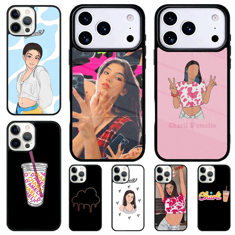 Charli D'Amelio Phone Case for iPhone 17 Air 16 15 11 12 14 13 Pro Max Shockproof Cover