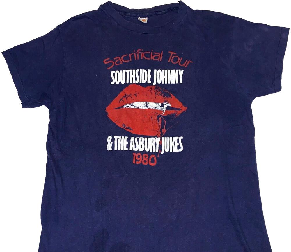Rare 1980 Southside Johnny Asbury Jukes Concert Tour T-Shirt SMALL Single Stitch Unisex T-Shirt XXXXL