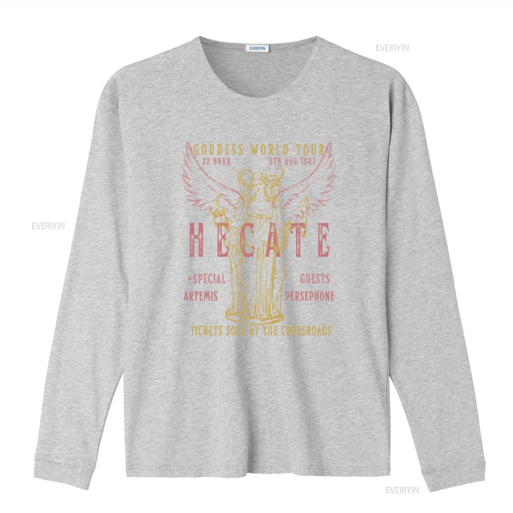 Hecate Distressed Band T Shirt Greek Mythology Triple Goddess World Tour 1982 S 4XL vintage Washed designer clothes Soft homme