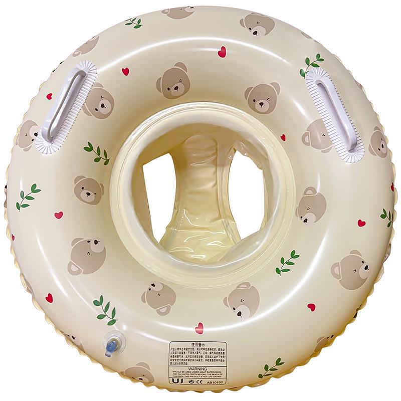 Children's Inflatable Little Rabbit Swim Ring with Double Airbag and Thickened Float Sleeves