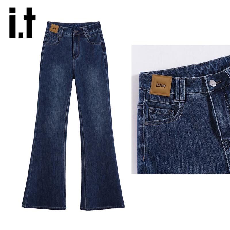 Izzue It Petite High-Waist Slight Flare Jeans
