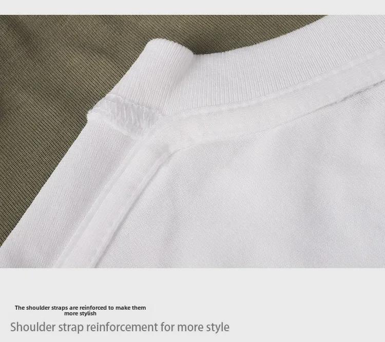 Schweres 500g Langarm-T-Shirt aus reiner Baumwolle für Herren, Braun – Perfekt für Paare im Frühling und Herbst