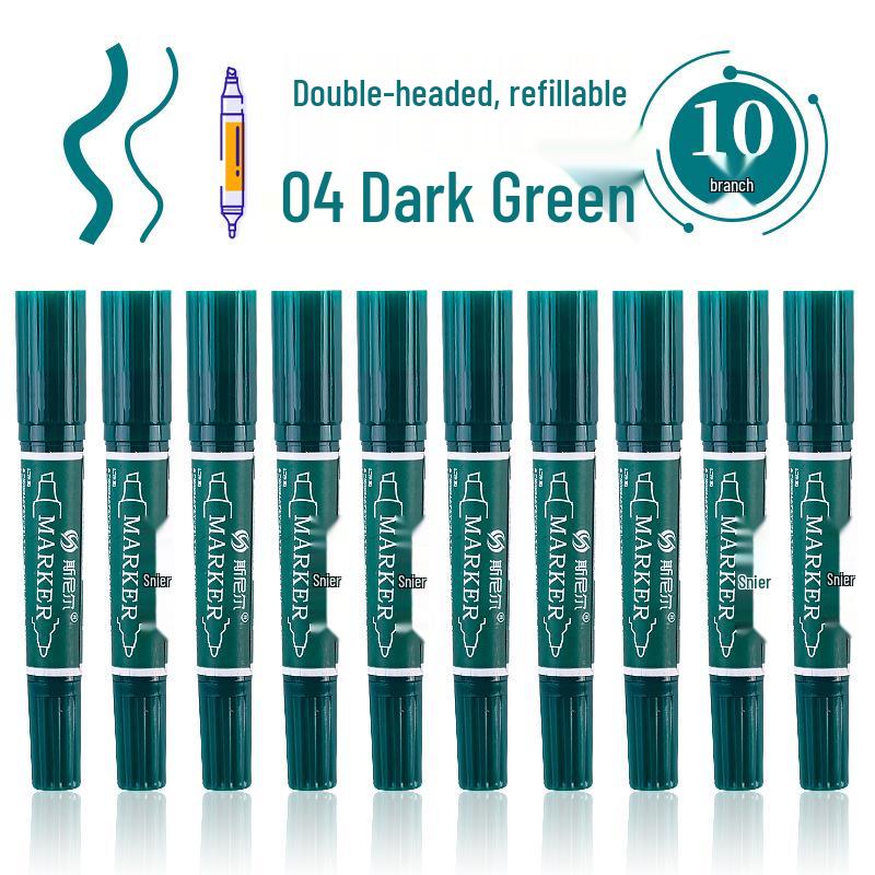 Snell 40-Color Double-Ended Oil-Based Marker Set for Children's Art and Professional Painting