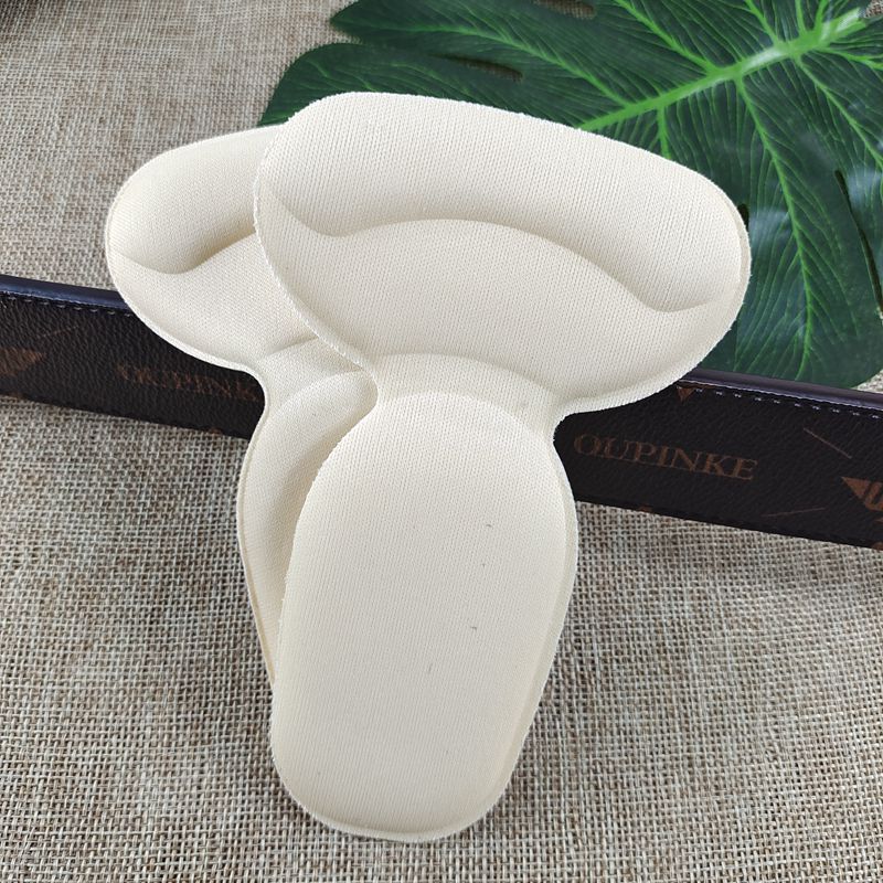 2 In 1 Heel Stickers Anti-friction Foot Stickers Foam T-shaped Women's High Heel Stickers To Prevent Heel Drop and Pain Thick Heel Pads