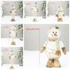 Gift Gilding Christmas Snowman Telescopic Printing Festival Christmas Elf Soft Cute Merry Christmas Decoration Party Favors