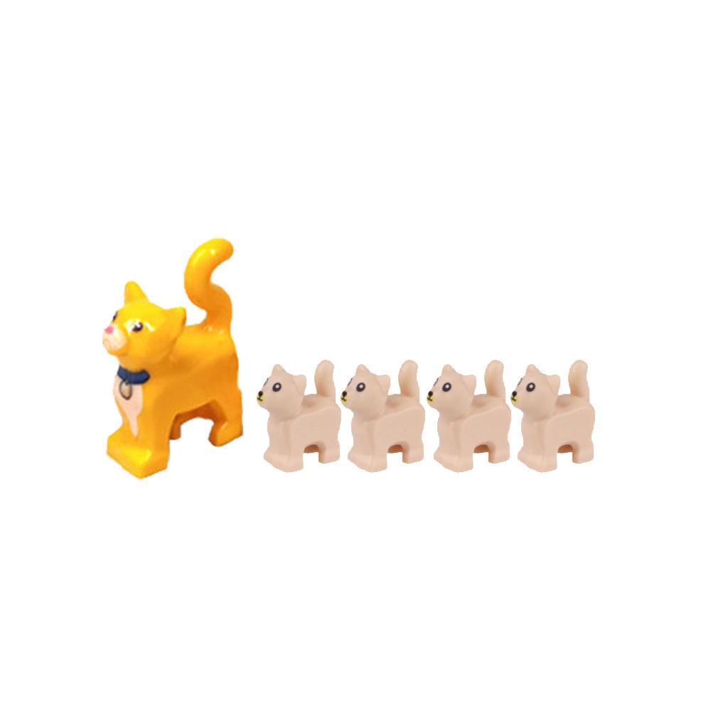 Città Animale Zoo Fattoria MOC Mattoncini Porco Pollo Pecora Coccodrilli Panda Delfino Elefante Gorilla Frutta Aquila Mattoncini Giocattoli A012